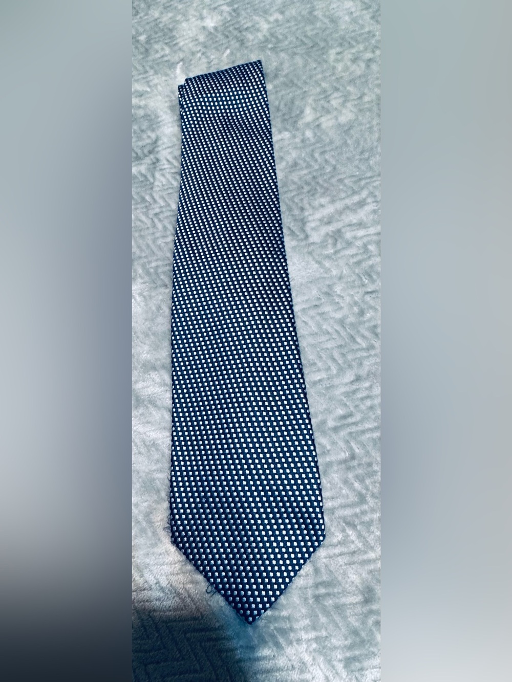 Classic Navy Blue Micro-Dot Men's Tie